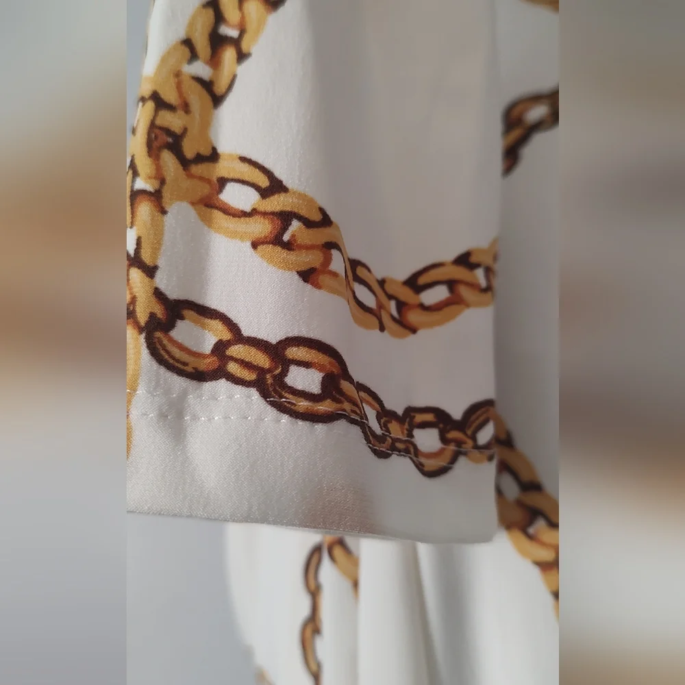 Ralph Lauren dress  Gold Chain  Size 6 Midi Cocktail Read Full Drescription - Picture 8 of 14